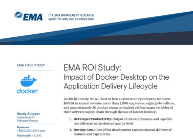 EMA ROI Study: Impact of Docker Desktop on the Application Delivery Lifecycle Thumbnail